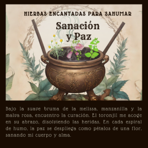 Manojo de hierbas para sahumar de sanación y paz - Lavanda, manzanilla y palo santo